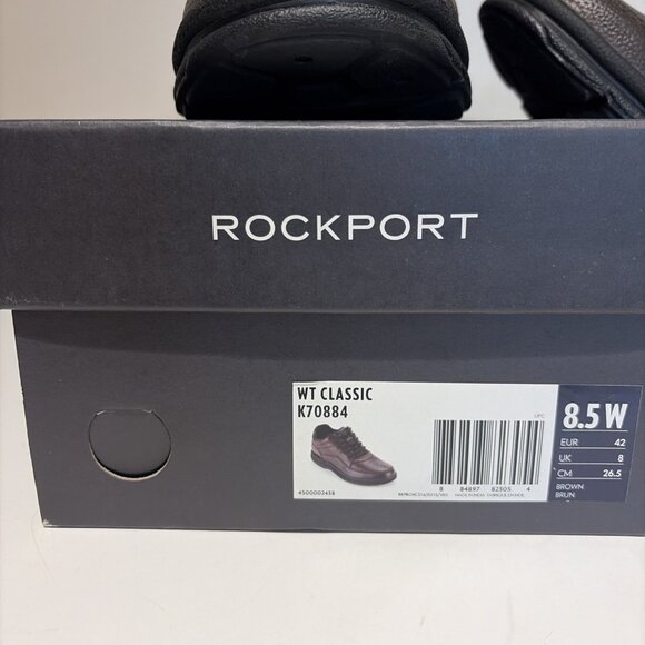 Rockport World Tour Classic Oxford Walking Shoes Mens 8.5 W Brown Leather 70884 main image 8